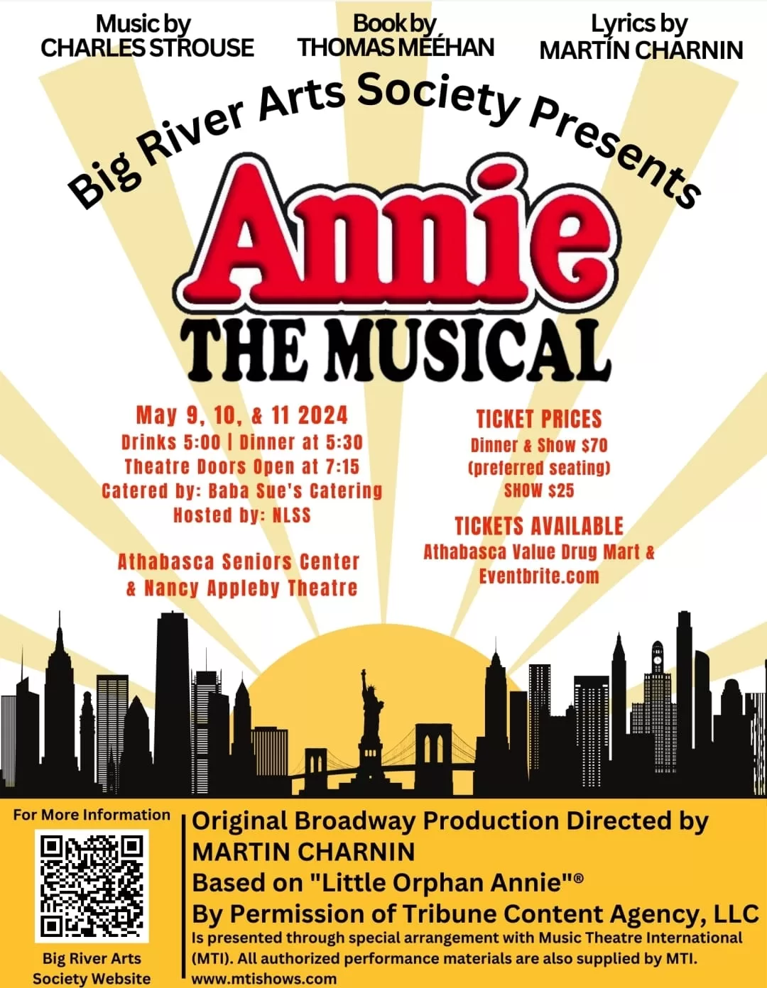 Annie the musical poster